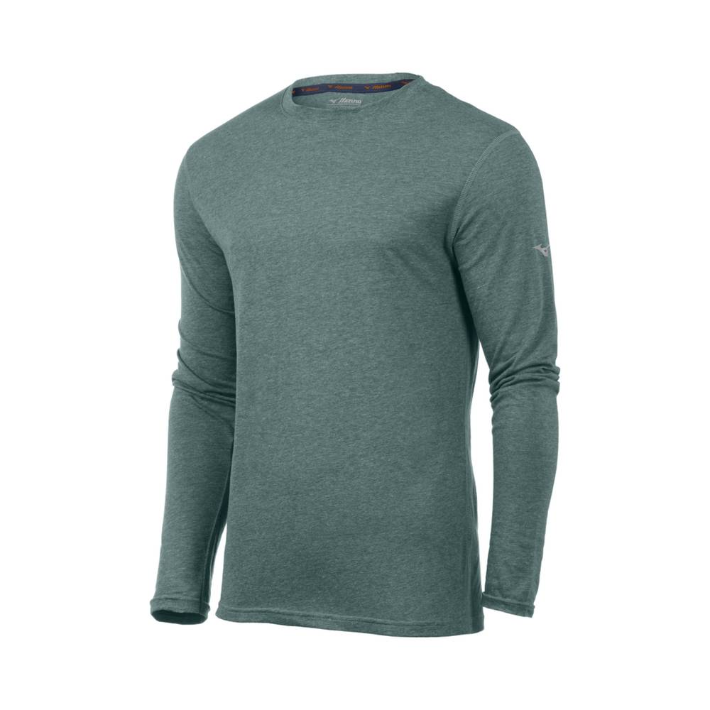 Maglie Running Mizuno Inspire Long Sleeve Uomo - Verdi - 74518-BRCE